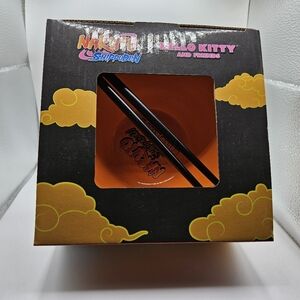 Bioworld Naruto Shippuden Hello Kitty And Friends Ramen Bowl Set